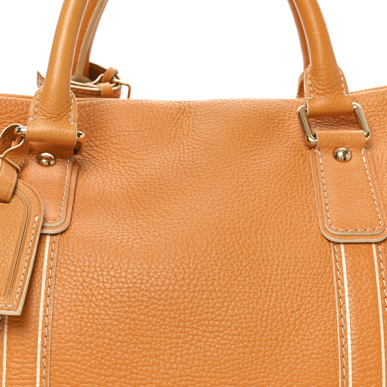 Louis Vuitton Tobago Calfskin Carryall Yellow 8 of 10