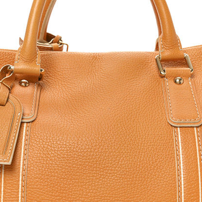 Louis Vuitton Tobago Calfskin Carryall Yellow 8 of 10