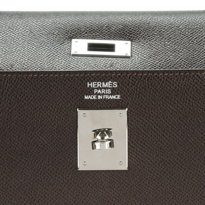 Hermes Epsom Kelly Sellier 35 Chocolat 11 of 22
