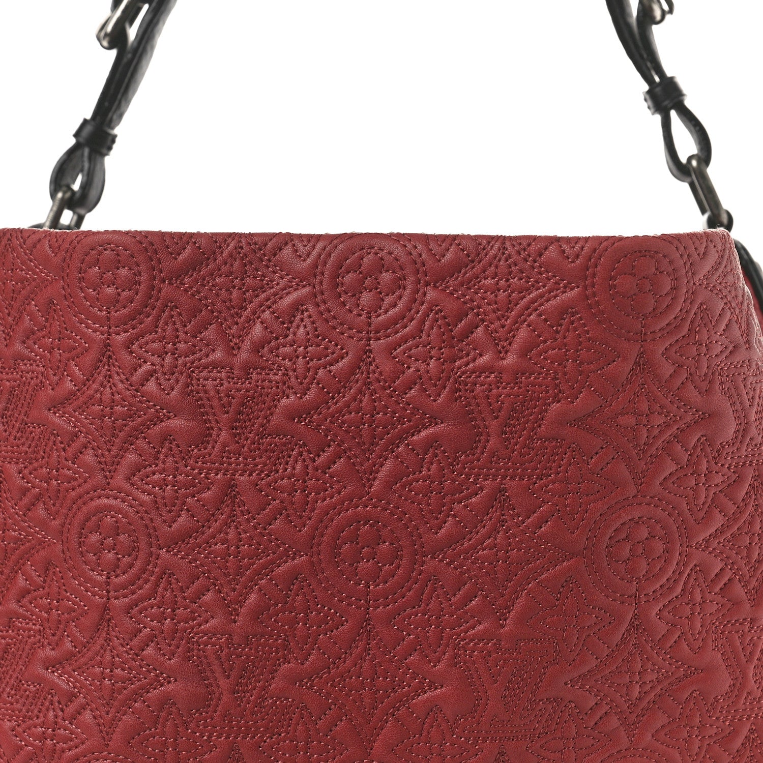 Louis Vuitton Monogram Lambskin Antheia Hobo PM Framboise 7 of 9