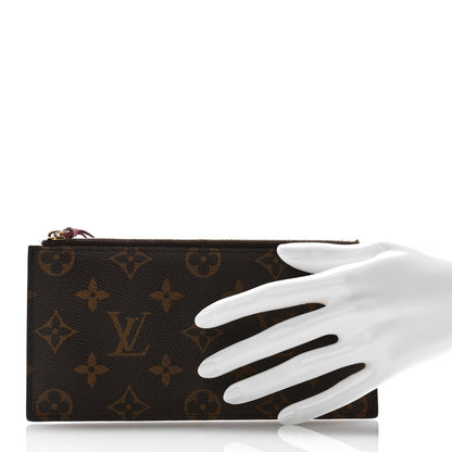 Louis Vuitton Monogram Felicie Chain Wallet Zippered Insert Fuchsia 2 of 8