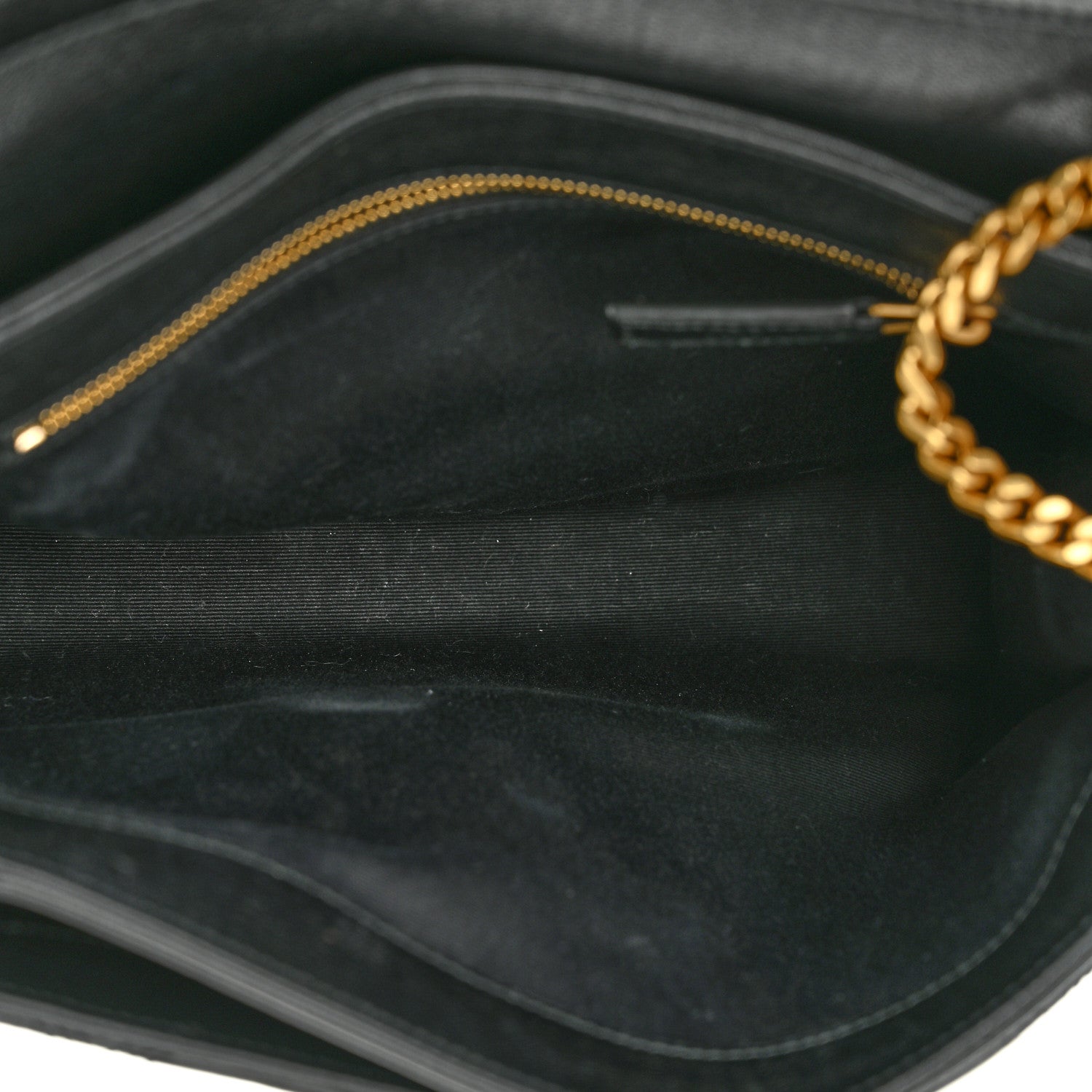Saint Laurent Lambskin Quilted Small Becky Chain Bag Black 4 of 11