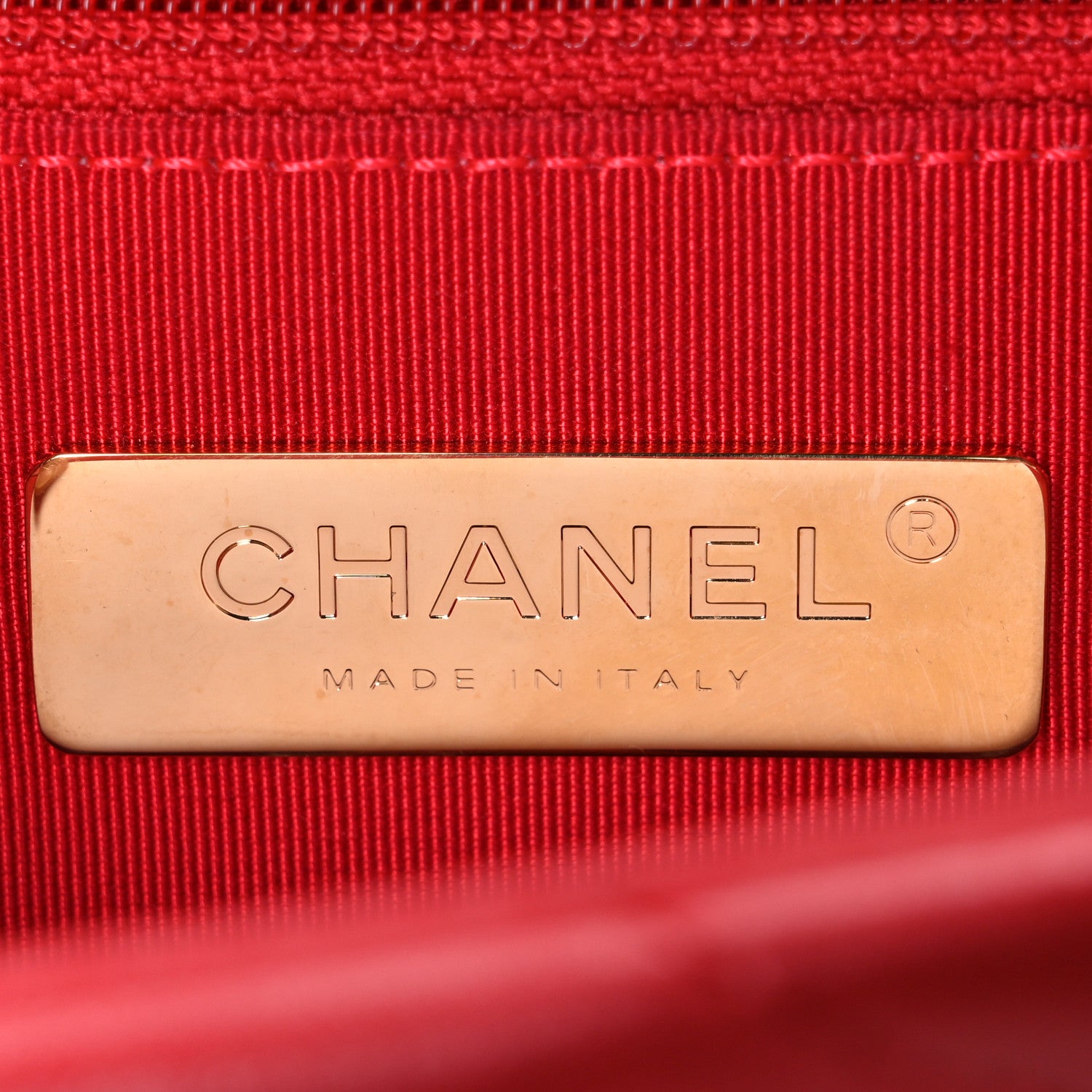 Chanel Lambskin Quilted Medium Chanel 19 Flap Red 6 of 10