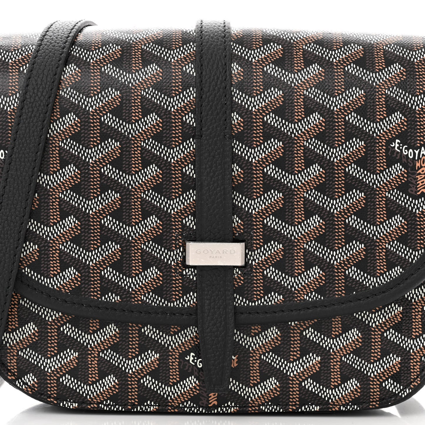 Goyardine Belvedere II PM Messenger Bag Black