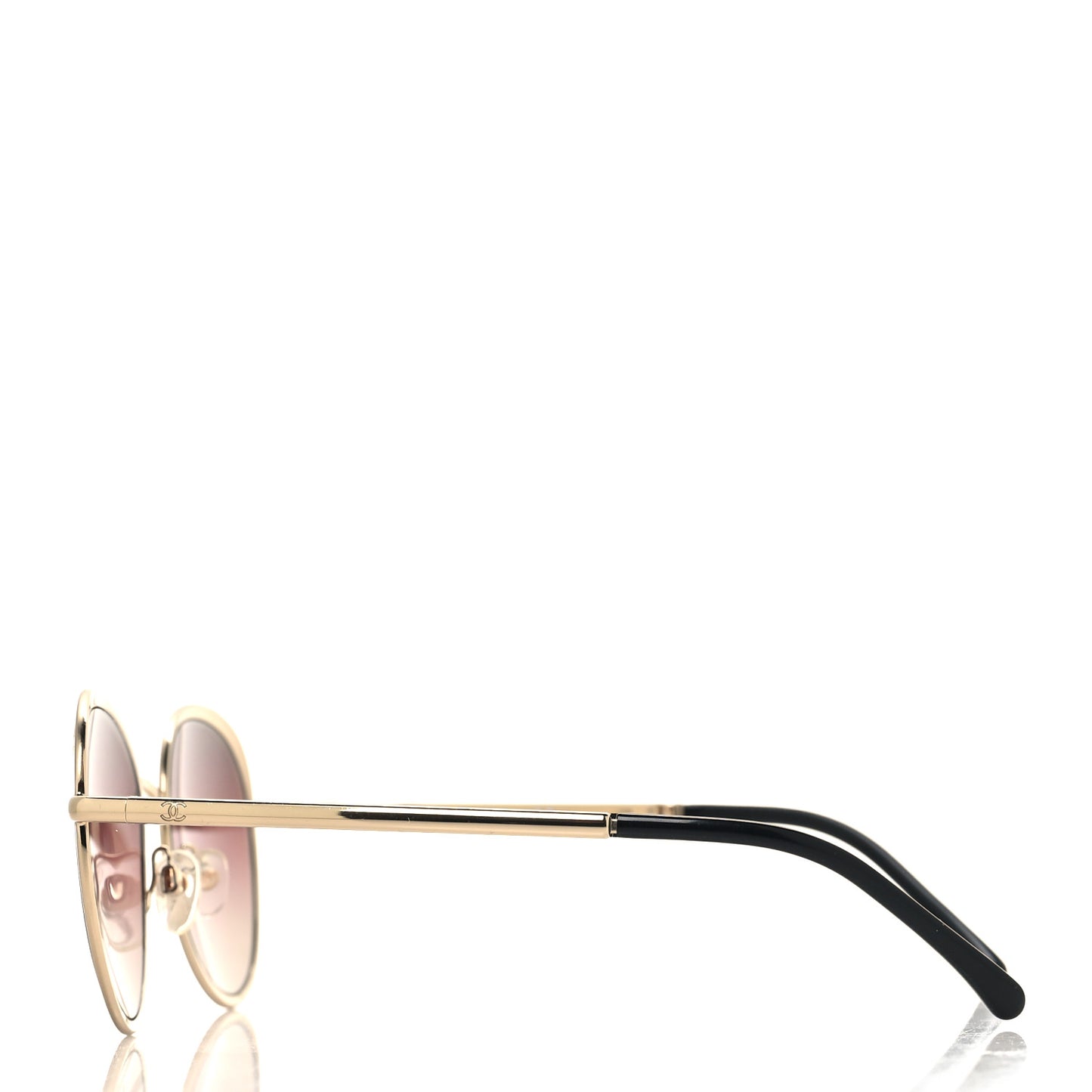 Round Mirror Sunglasses 4206 Gold