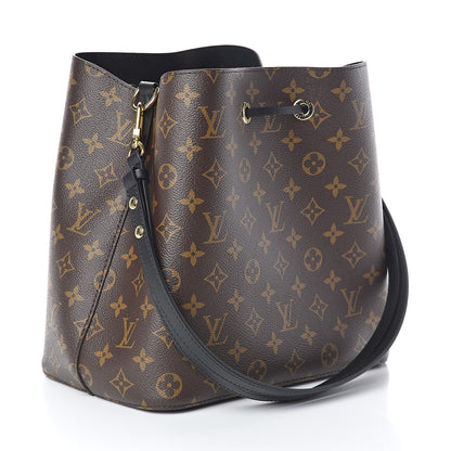 Louis Vuitton Monogram Neonoe MM Black 3 of 9