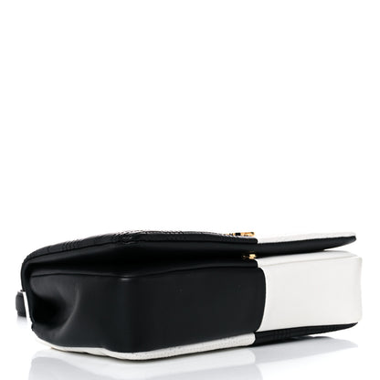 Burberry Lambskin Quilted Small Lola Bag White Black 4 of 13