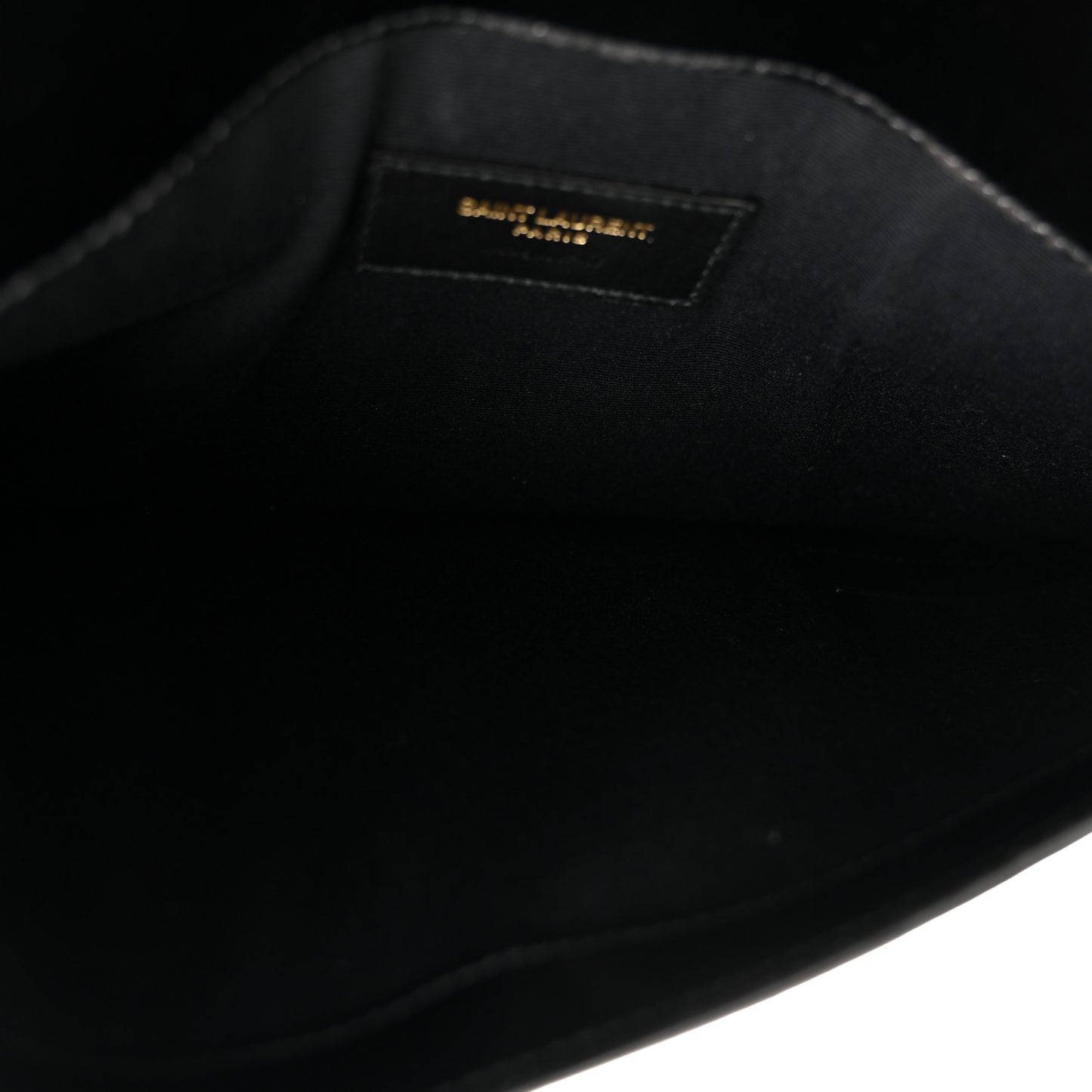Smooth Shiny Calfskin Monogram Uptown Pouch Black
