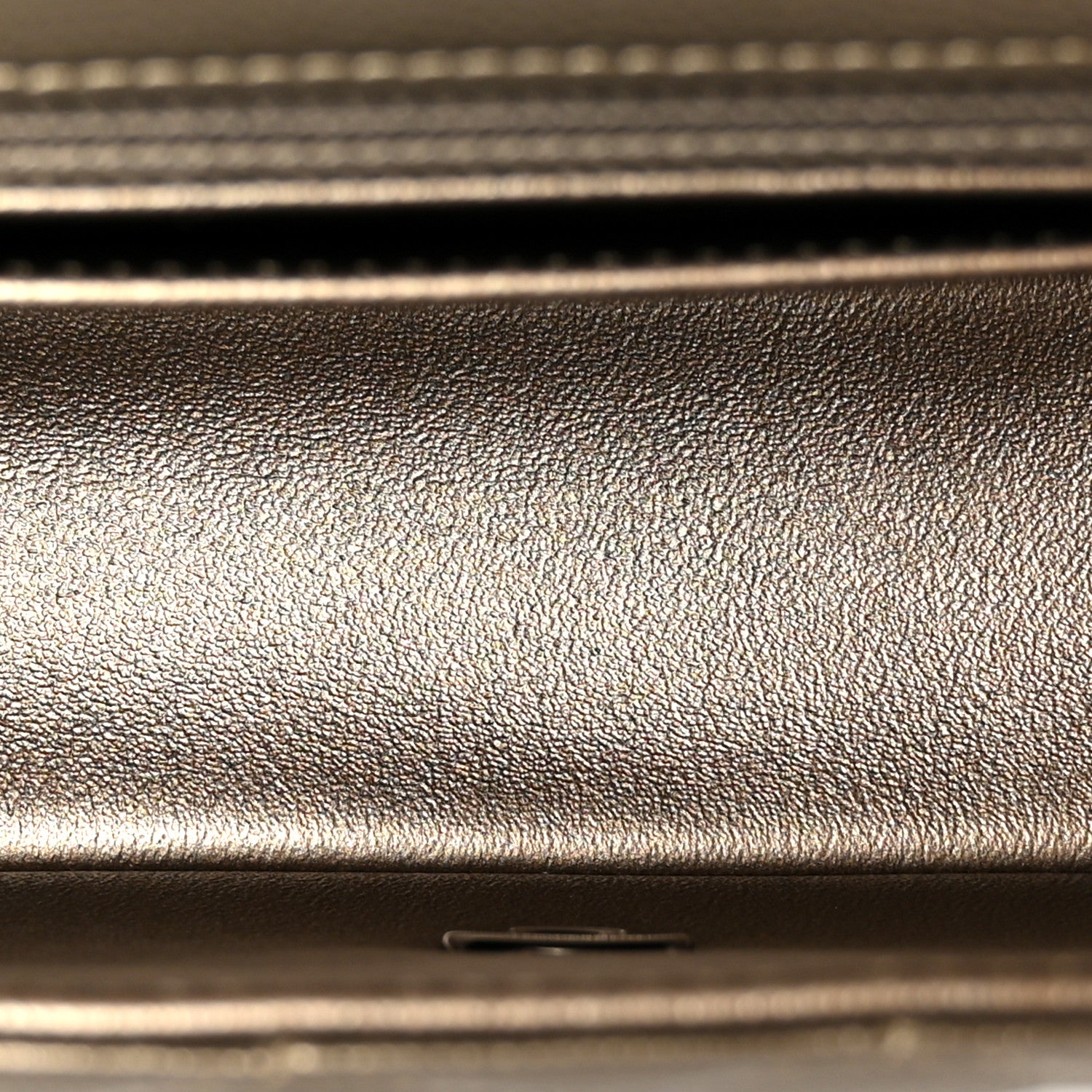 Chanel Iridescent Caviar Quilted Mini Rectangular Flap Bronze 5 of 12