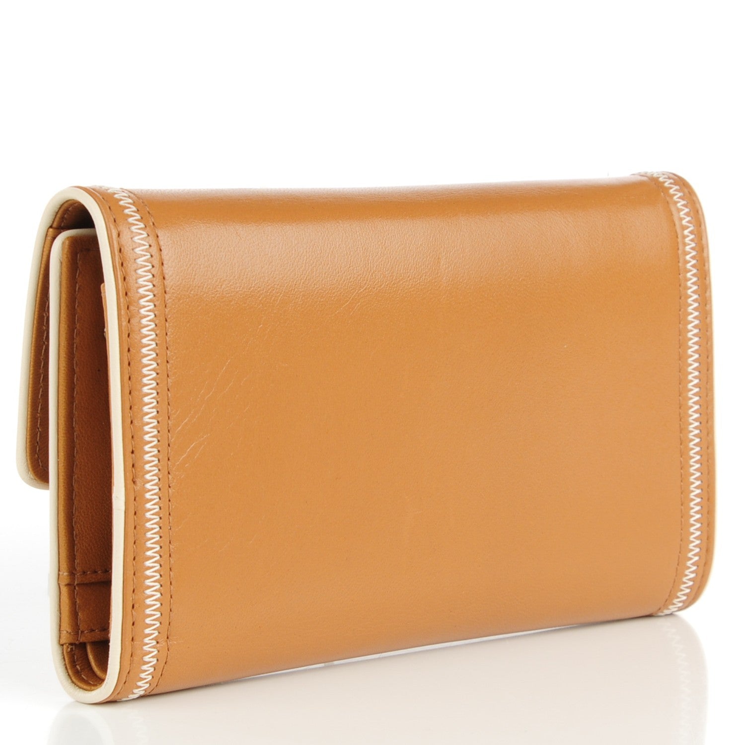 Chanel Lambskin Large Flap Wallet Dark Beige 3 of 8