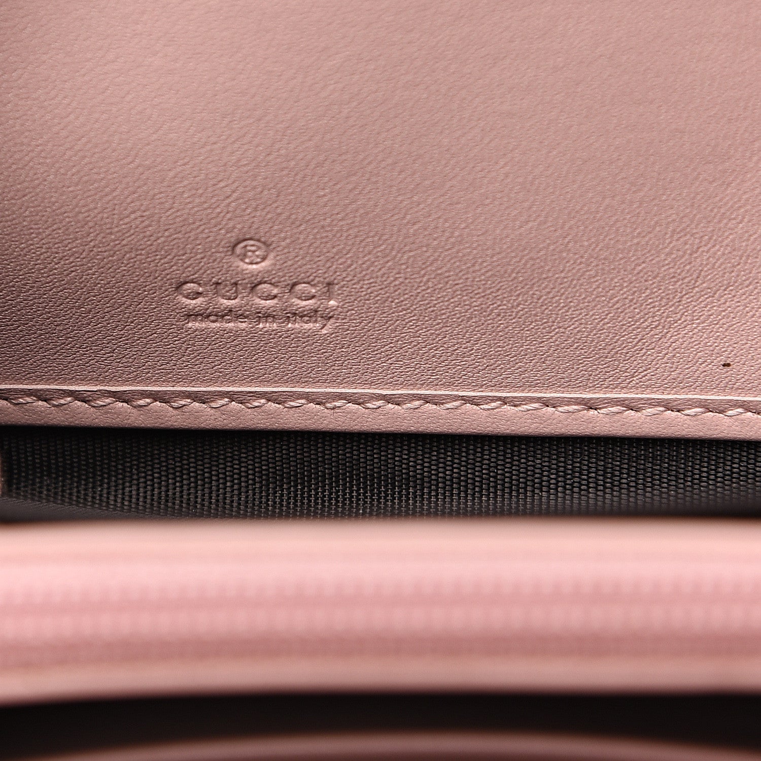 Gucci Calfskin Matelasse GG Marmont Zip Around Wallet Perfect Pink 5 of 7