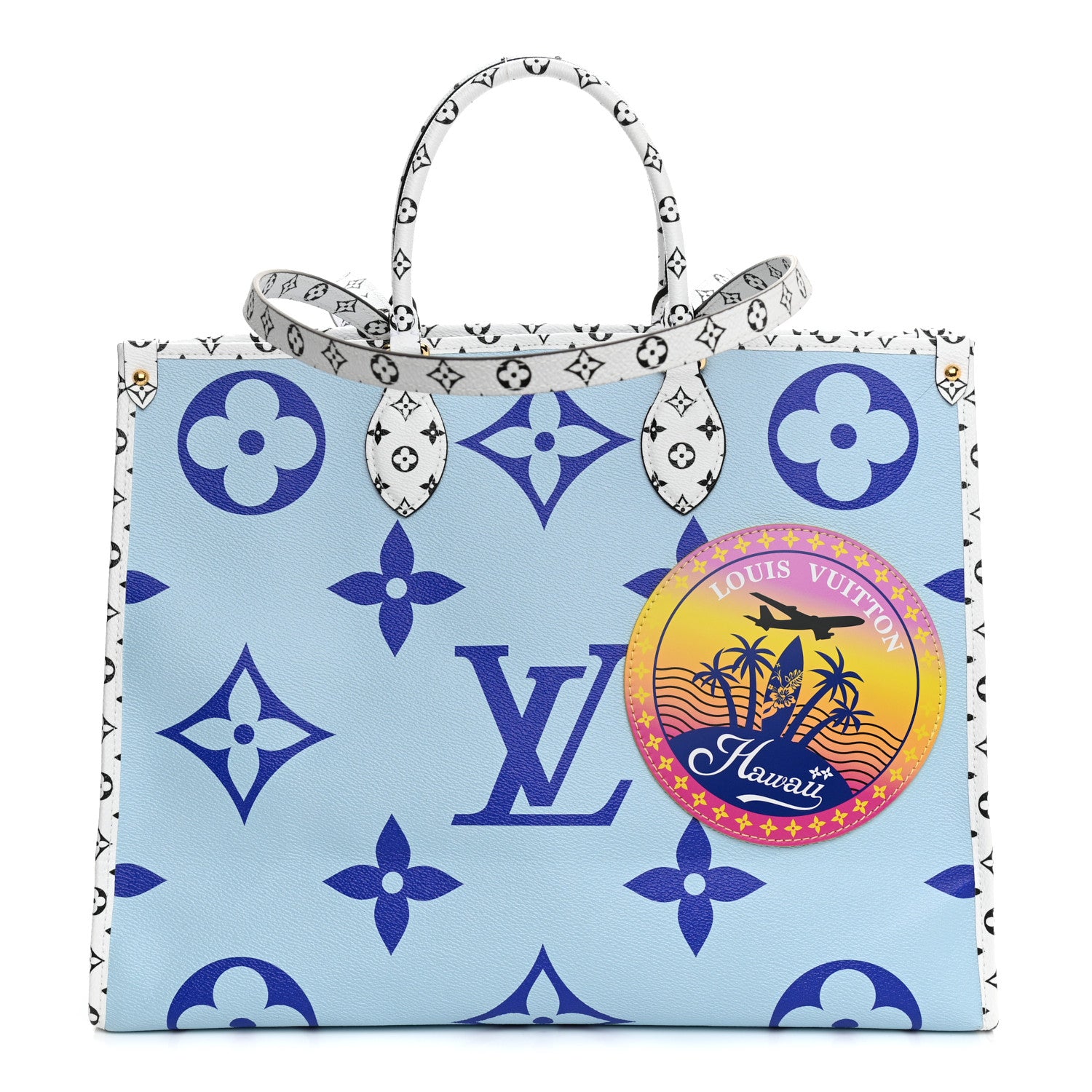Louis Vuitton Monogram Giant Hawaii Onthego Blue 1 of 8