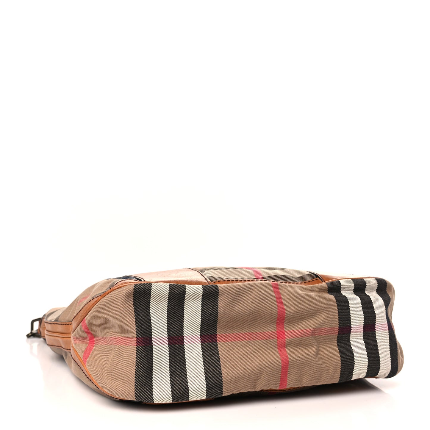 Vintage Washed House Check Medium Bonington Tote Saddle Brown
