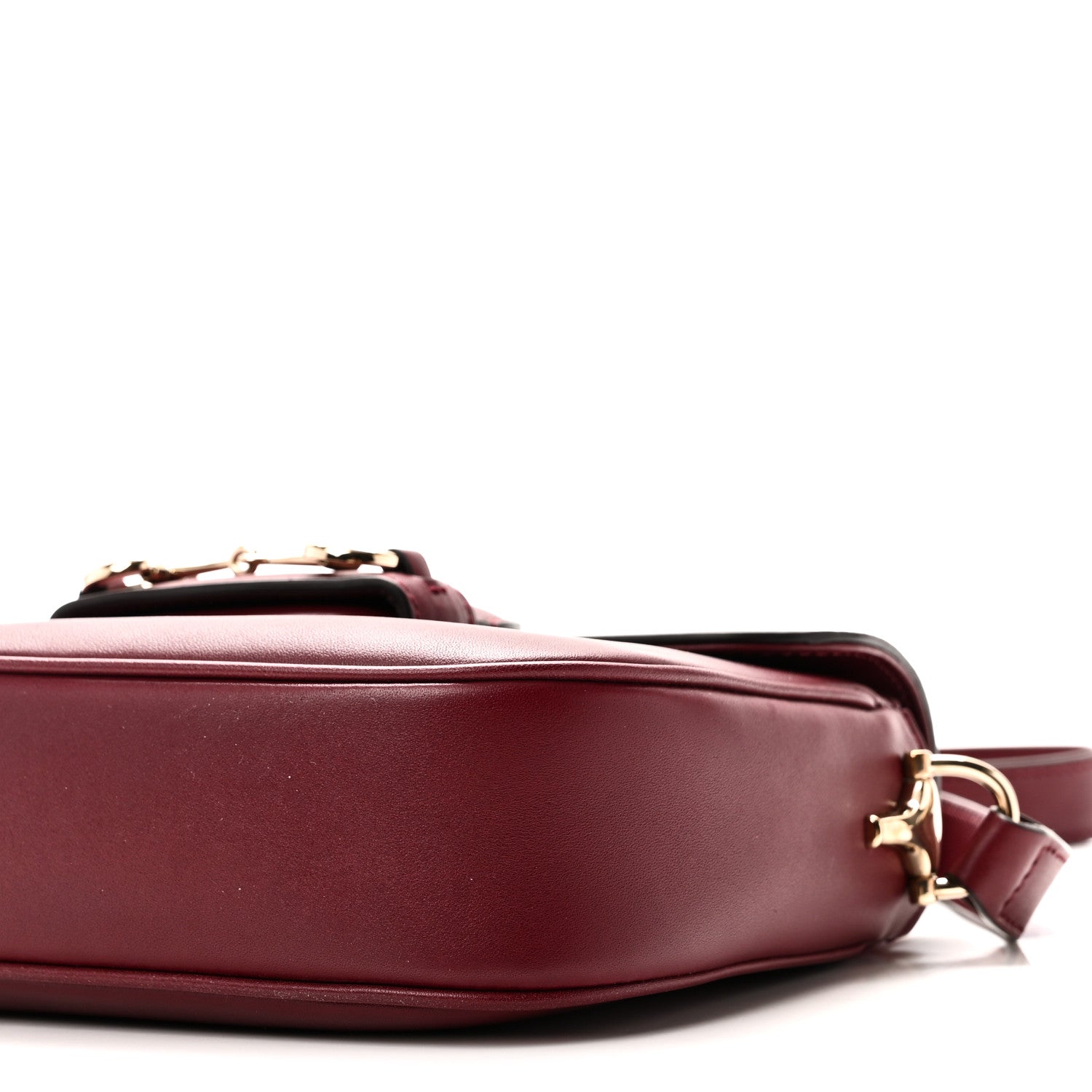 Gucci Arabella Calfskin Horsebit 1955 Shoulder Bag Rosso Ancora 10 of 10