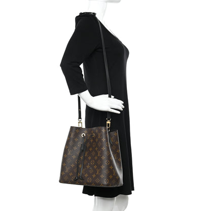 Louis Vuitton Monogram Neonoe MM Black 2 of 12