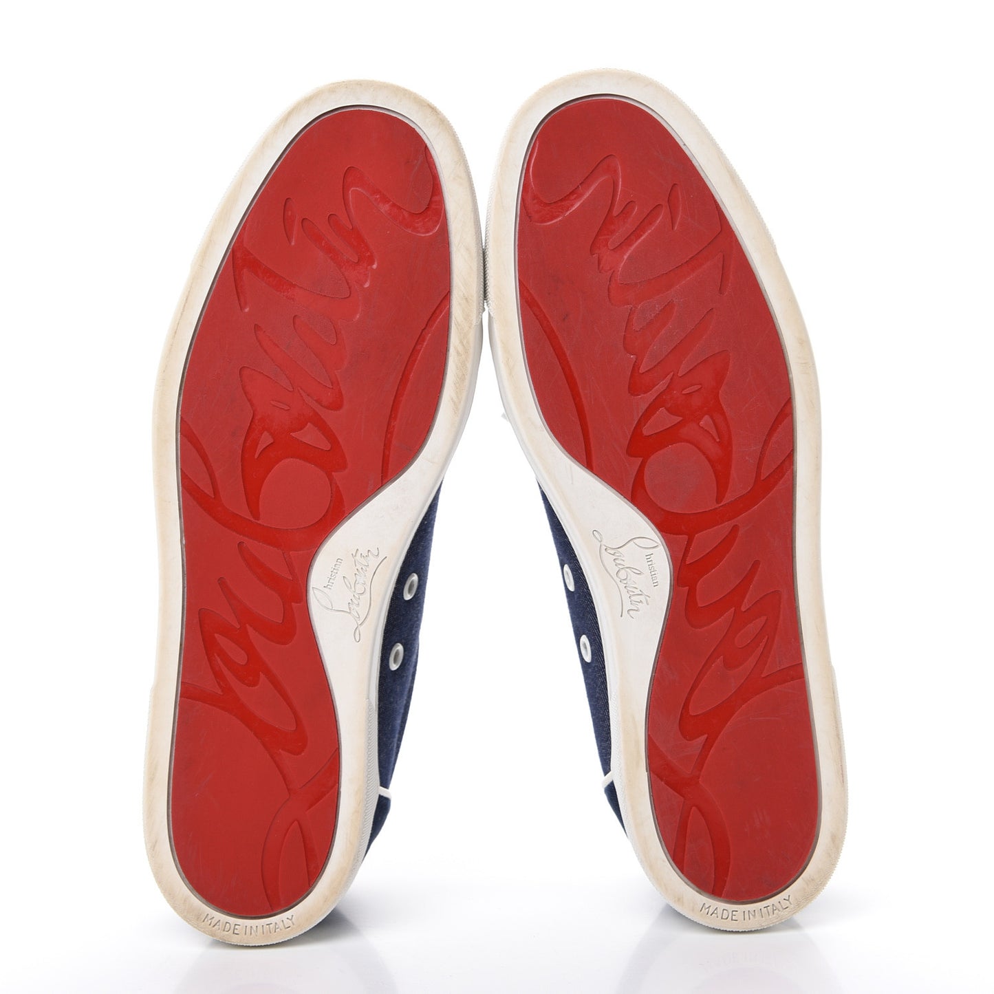 Denim Velours Spikes Vieira Flat Sneaker 41 Navy Latte