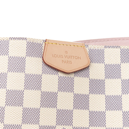 Louis Vuitton Damier Azur Graceful MM Rose Ballerine 11 of 11