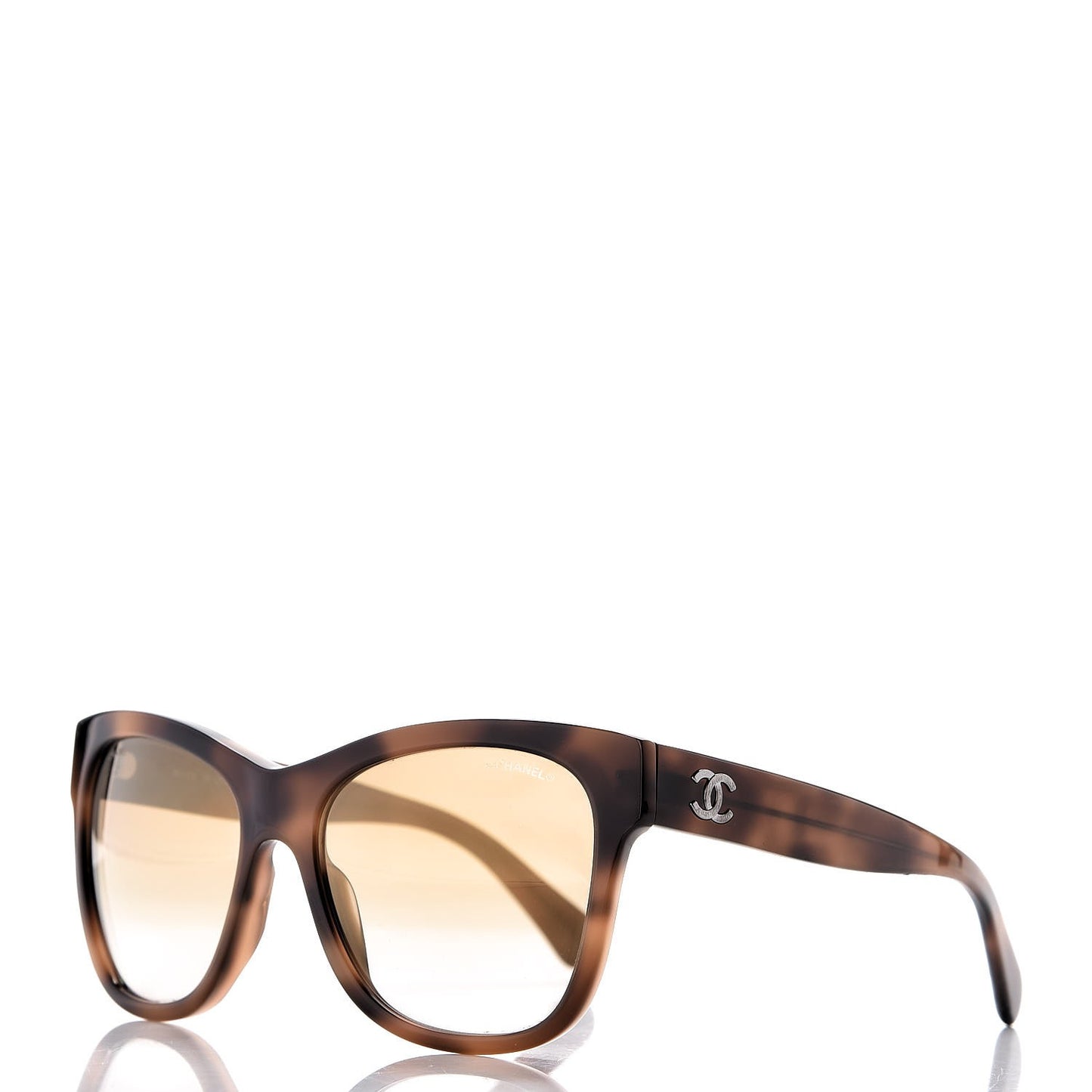 Acetate Mirrored Runway Square Sunglasses 5380 Dark Tortoise