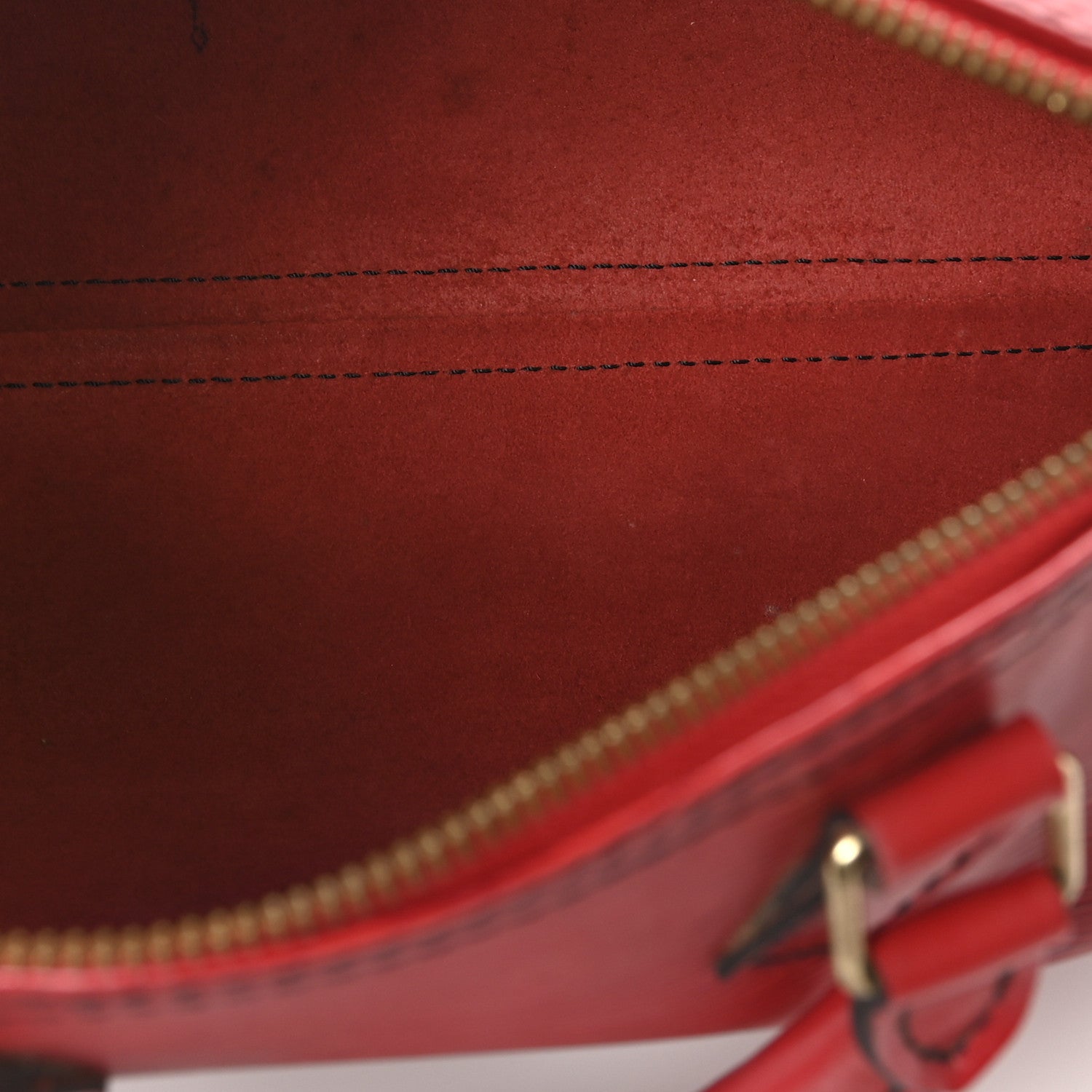 Louis Vuitton Epi Speedy 25 Castillan Red 5 of 11