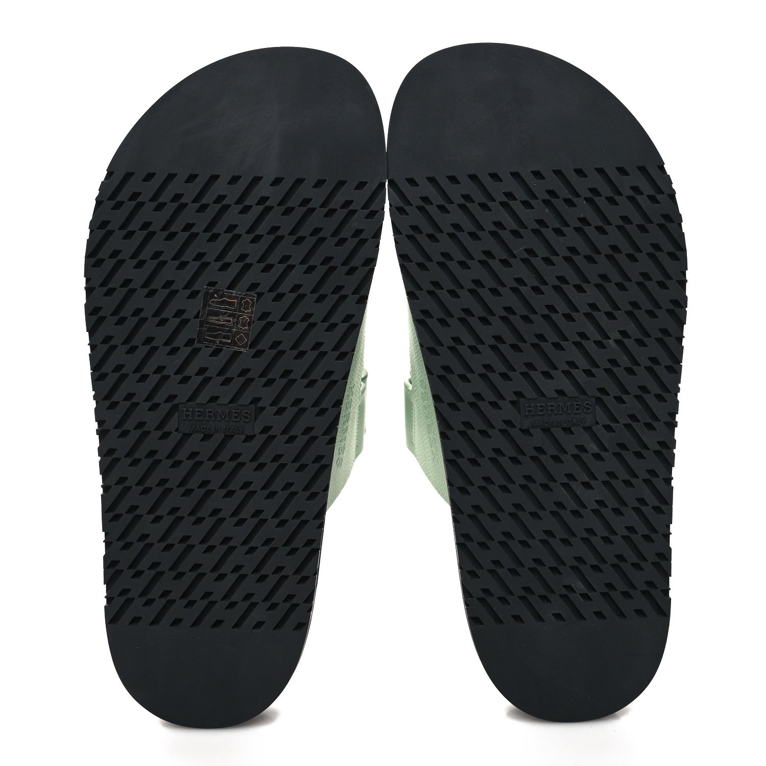 Hermes Epsom Womens Chypre Sandals 37 Vert Jade 5 of 8