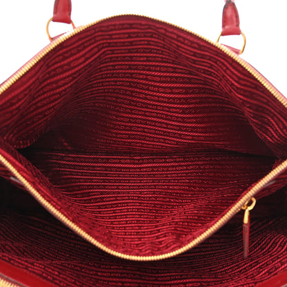 Prada Saffiano Large Galleria Double Zip Tote Fuoco 5 of 13