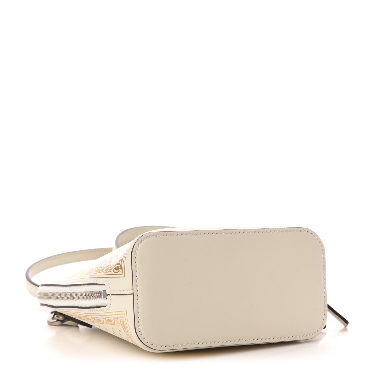 Gucci X SEGA Calfskin GUCCY Stars Mini Dome Shoulder Bag Mystic White Gold 4 of 11