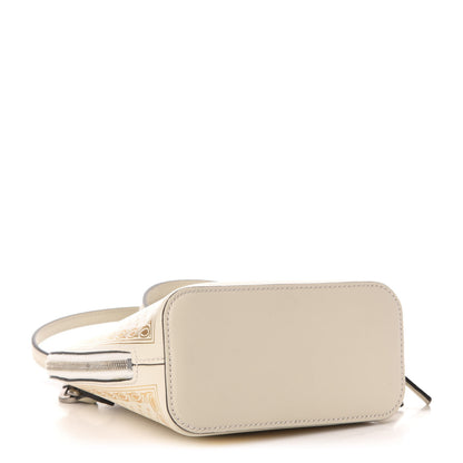 Gucci X SEGA Calfskin GUCCY Stars Mini Dome Shoulder Bag Mystic White Gold 4 of 11