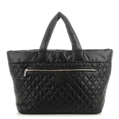 Chanel Nylon Quilted Large Coco Cocoon Shopping Tote and Messenger Bag 1 of 11