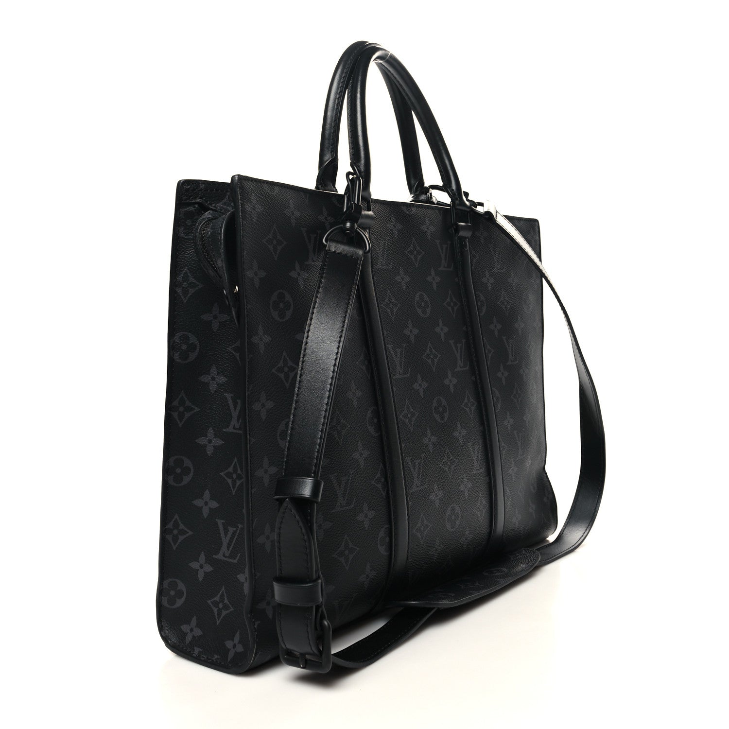 Louis Vuitton Monogram Eclipse Sac Plat Horizontal Zipper 3 of 10