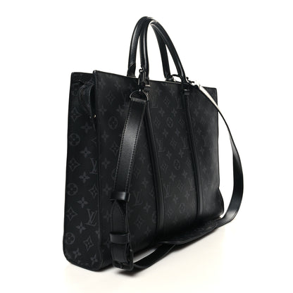 Louis Vuitton Monogram Eclipse Sac Plat Horizontal Zipper 3 of 10