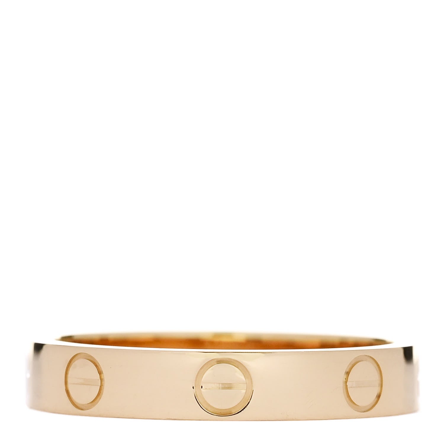 Cartier 18K Yellow Gold 3.5mm LOVE Wedding Band Ring 55 7.25 3 of 5