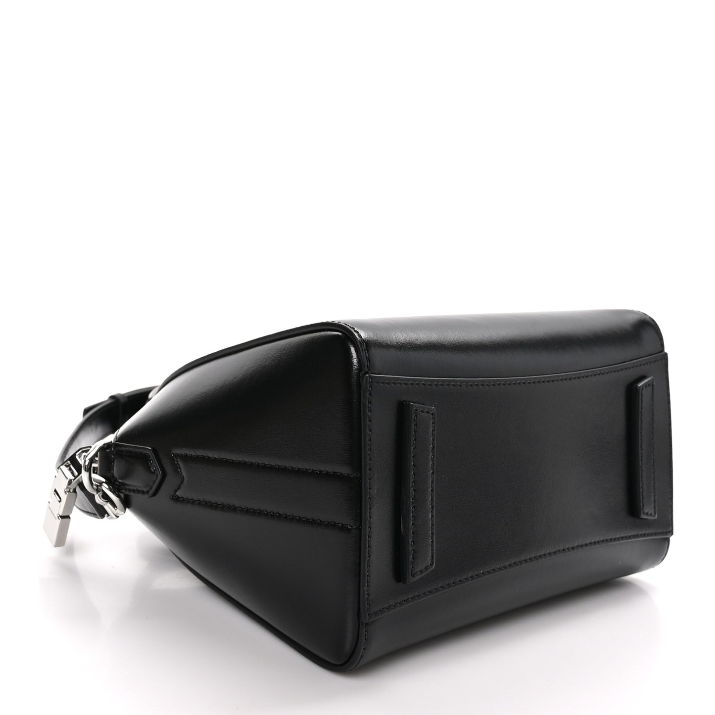 Shiny Lord Calfskin Mini Antigona Black