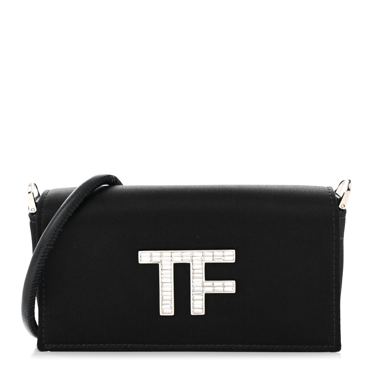 Satin Crystal Mini Bag Bag Black