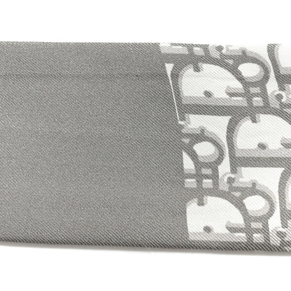 Christian Dior Silk Oblique Mitzah Scarf Grey 9 of 9
