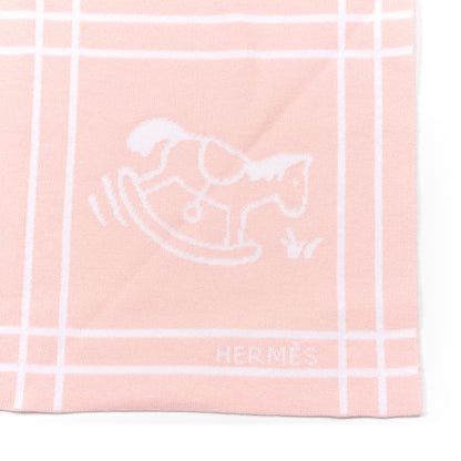 Hermes Cotton Knit Adada Baby Blanket Rose Lilas 2 of 4