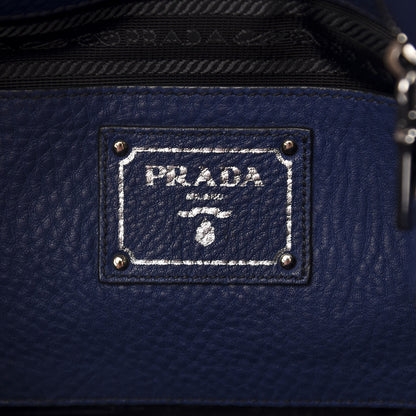 Prada Vitello Daino Side Pocket Tote Inchiostro 9 of 12