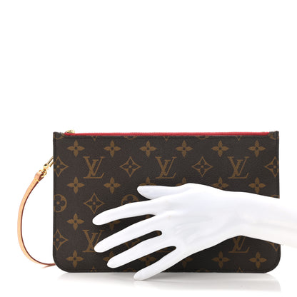 Louis Vuitton Monogram Neverfull MM GM Pochette Cherry 2 of 10