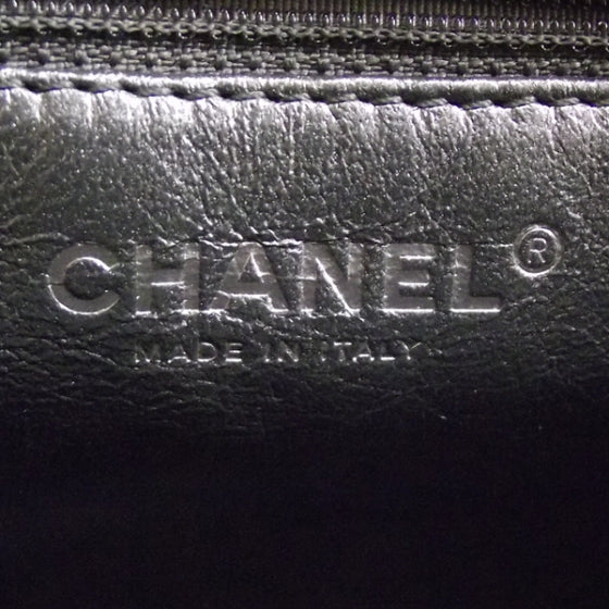 Chanel Metallic Aged Calfskin Quilted Medium Reissue Camera Case Dark Silver 7 of 10