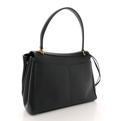 Balenciaga Natural Smooth Calfskin Small Rodeo Top Handle Handbag Black 2 of 11