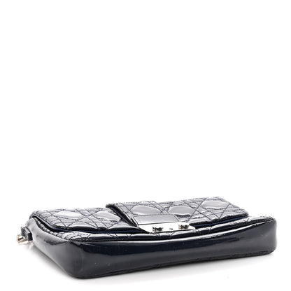 Christian Dior Patent Cannage Miss Dior Promenade Pouch Blue 4 of 9