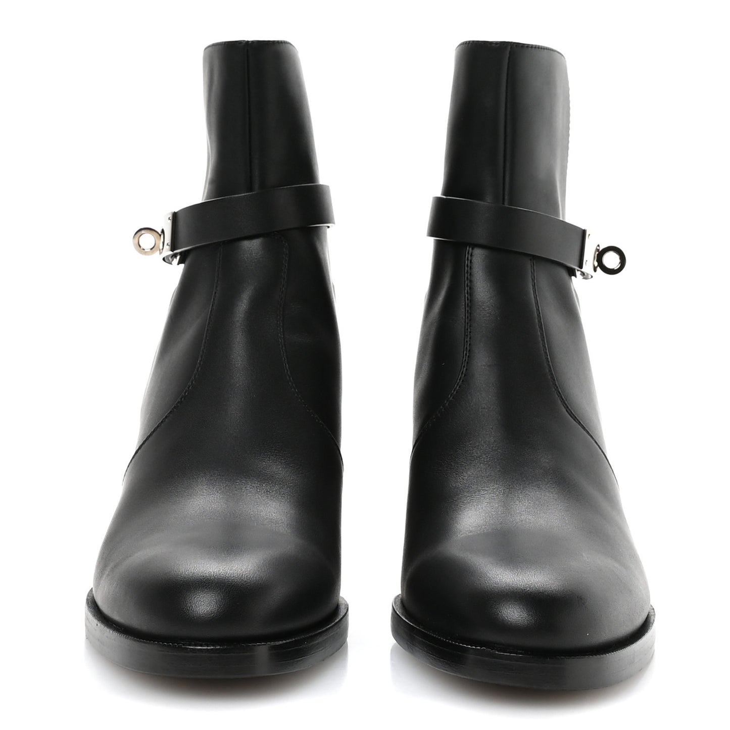 Calfskin Frenchie 50 Ankle Boots 37.5 Black