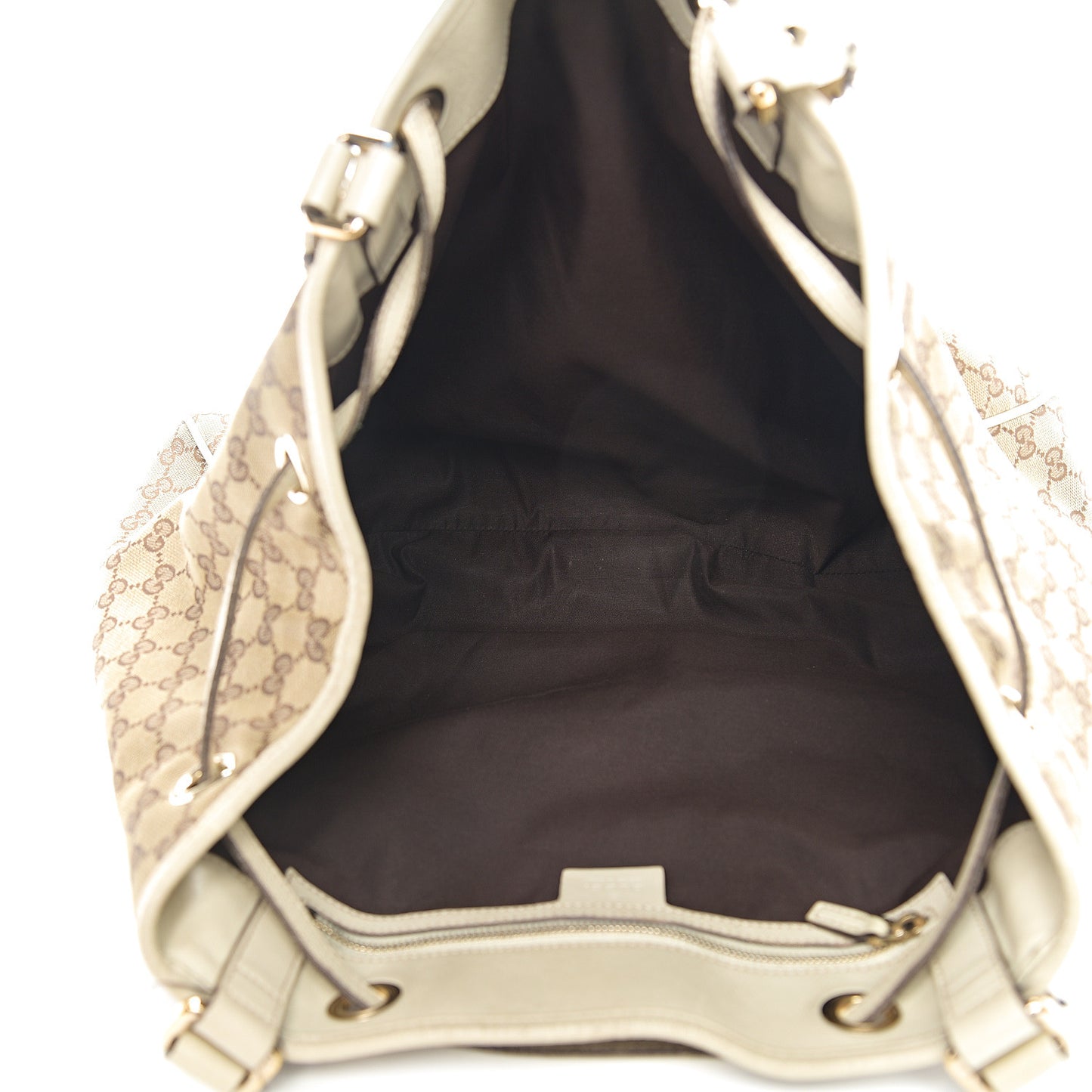 Monogram Peggy Braided Tote Off White