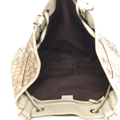 Gucci Monogram Peggy Braided Tote Off White 4 of 17
