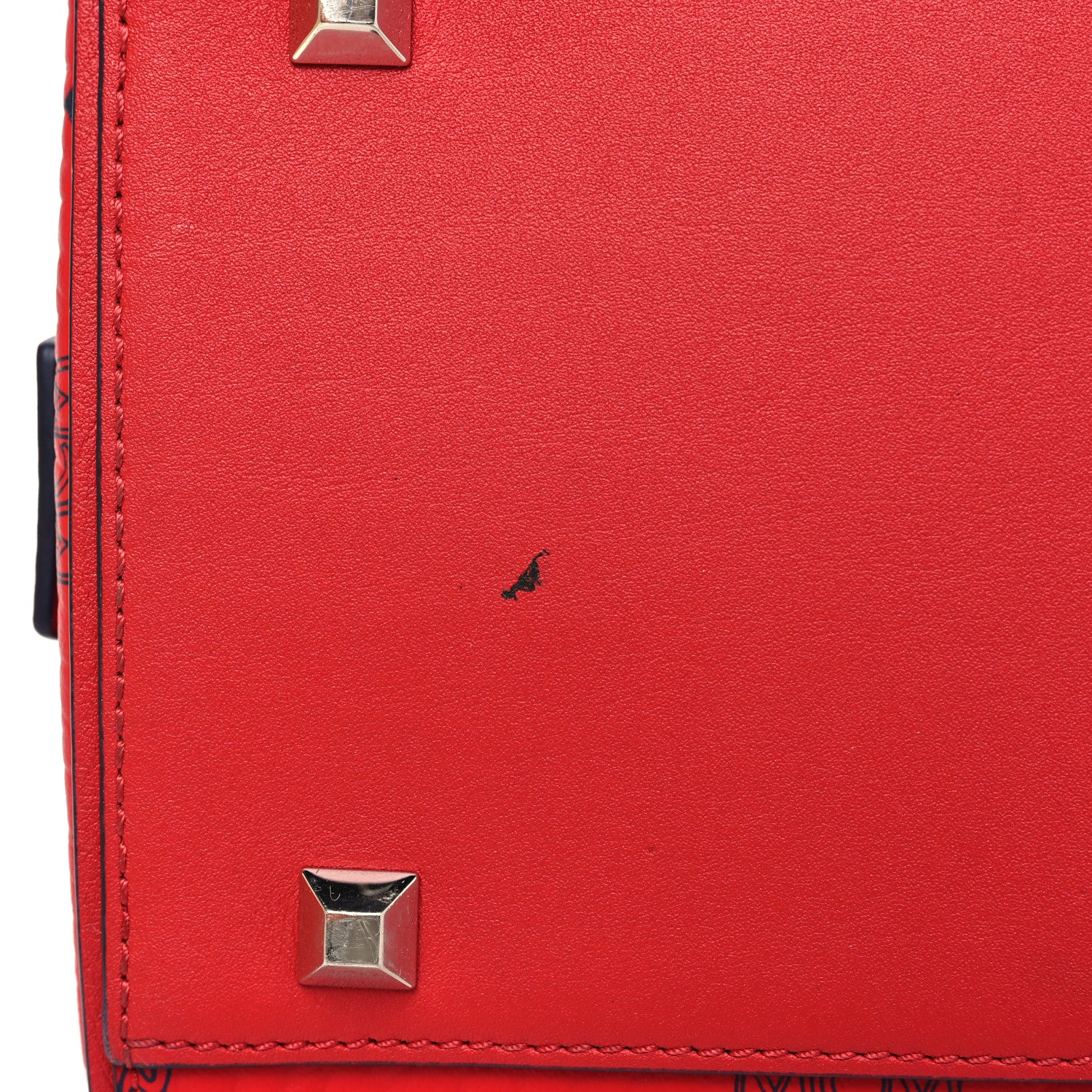 MCM Visetos Medium Essential Boston Bag Red 13 of 14