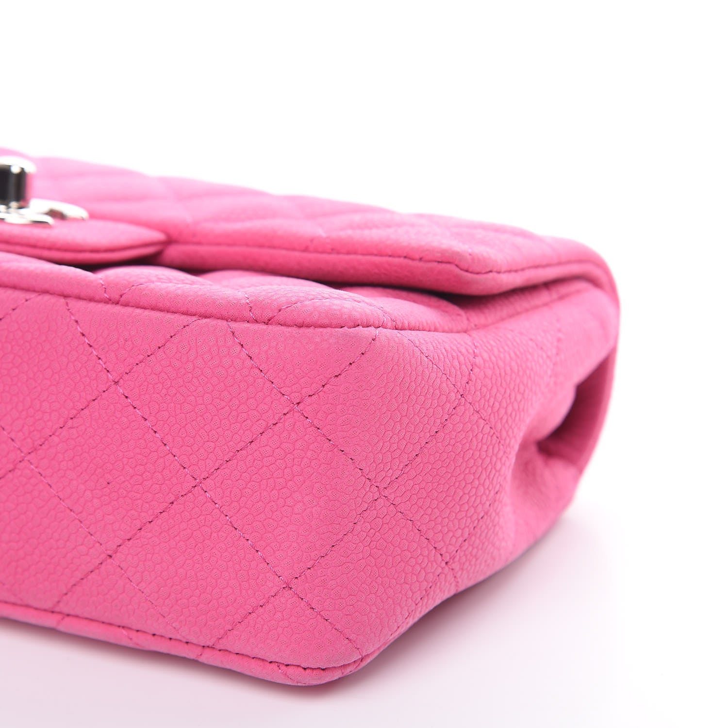 Chanel Iridescent Caviar Quilted Mini Rectangular Flap Pink 9 of 13
