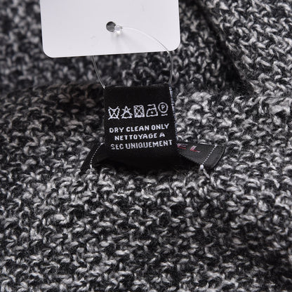 Chanel Cashmere CC Stole Grey Red 6 of 6