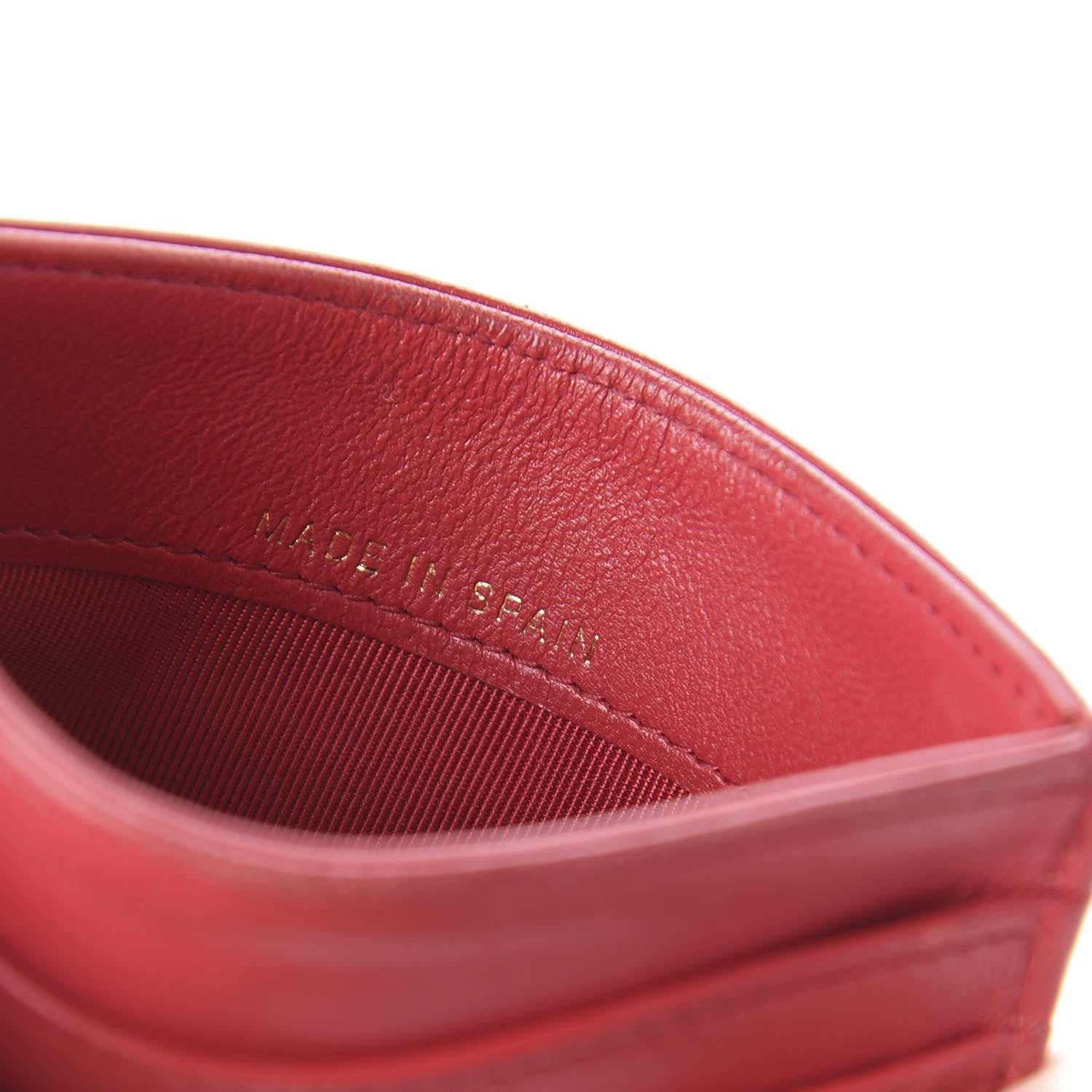 Chanel Lambskin Quilted Card Holder Red 7 of 12