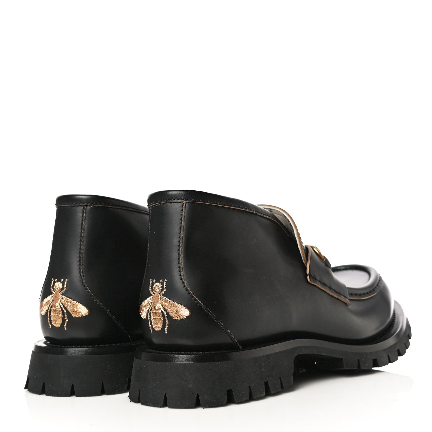 Gucci Cordovan Lux Mens Harald Horsebit Ankle Boots 8 Black 7 of 27