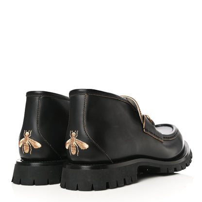 Gucci Cordovan Lux Mens Harald Horsebit Ankle Boots 8 Black 7 of 27
