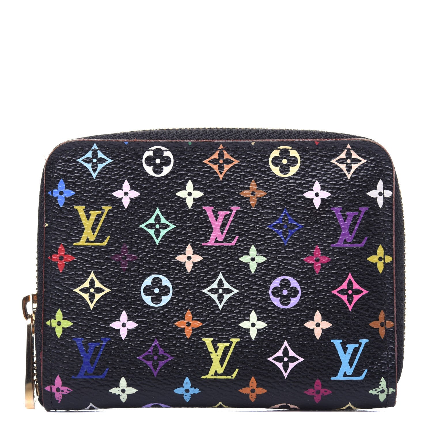 Louis Vuitton Monogram Multicolor Zippy Coin Purse Black Grenade 1 of 12